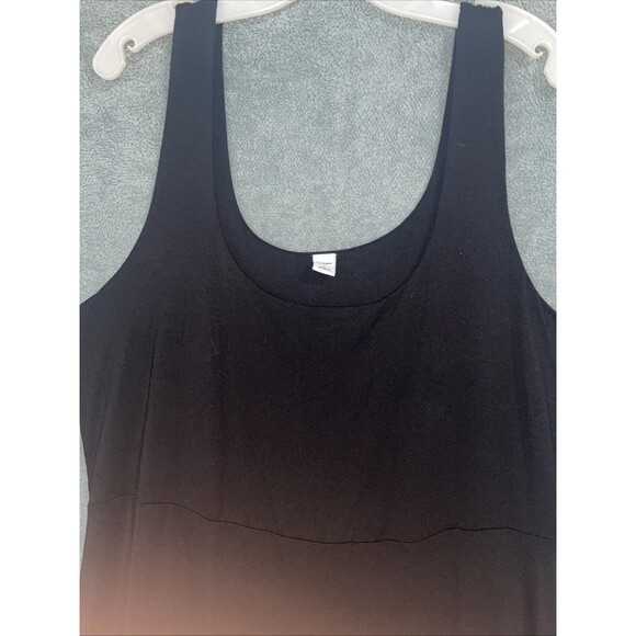 Old Navy Dress Womens XL Black‎ Maxi Sleeveless Stretch Knit Beachy Comfortable - Picture 4 of 9